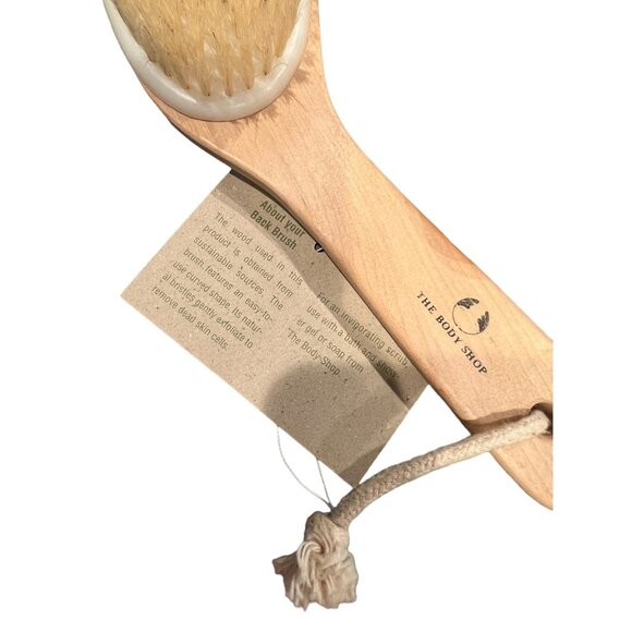 Vintage NOS The Body Shop Small Curved Back Brush With‎ Fuzzy Peach Soap Bar - Picture 10 of 12